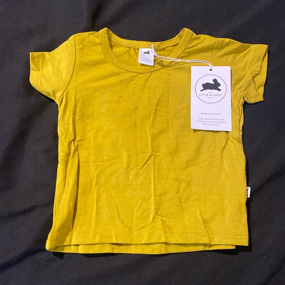 TWO - Little and lively T-shirt - size 0-6 months - new with tags 67|A3